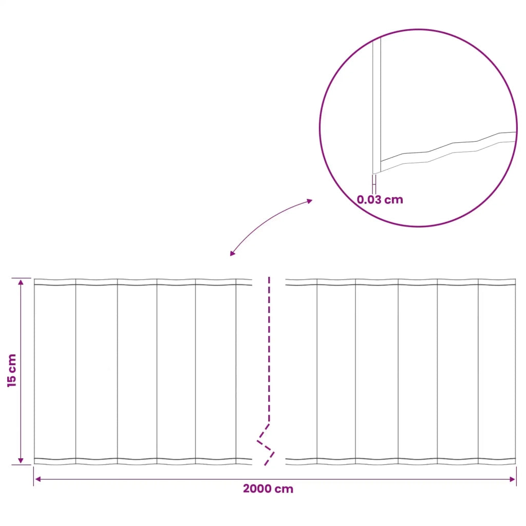 Bordura per Prato 20 m x 15 cm Acciaio zincato Argento 42030144