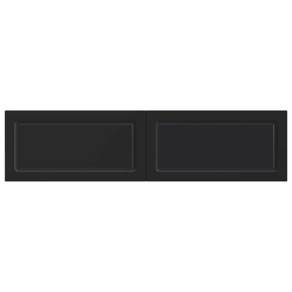 Testiera da Muro UTRECHT Nero Legno ingegnerizzato 897806