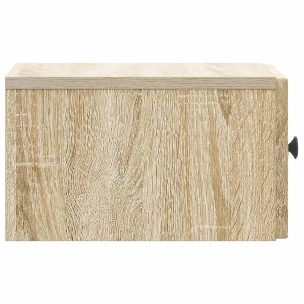 Mobiletto da notte a muro 2 pcs Rovere Sonoma 33 x 34,5 x 20 cm 897920