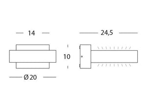 Applique da Esterno a LED 16W Tonda Sovil Plaza Bianco