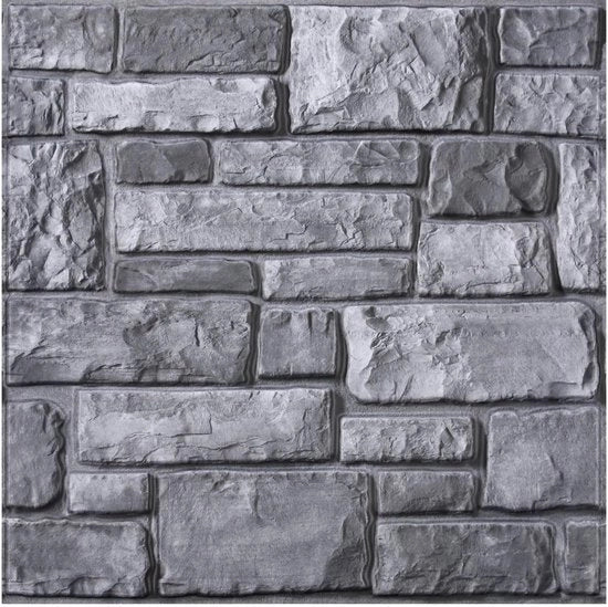 Pannelli per parete 3D in stile pietra, autoadesivi, 10 pezzi, 30 x 30 cm, pannelli per parete in PVC con stile pietra.