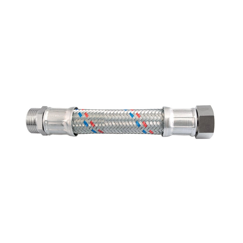 Flessibile antivibrante d 1" in acciaio zincato m - f