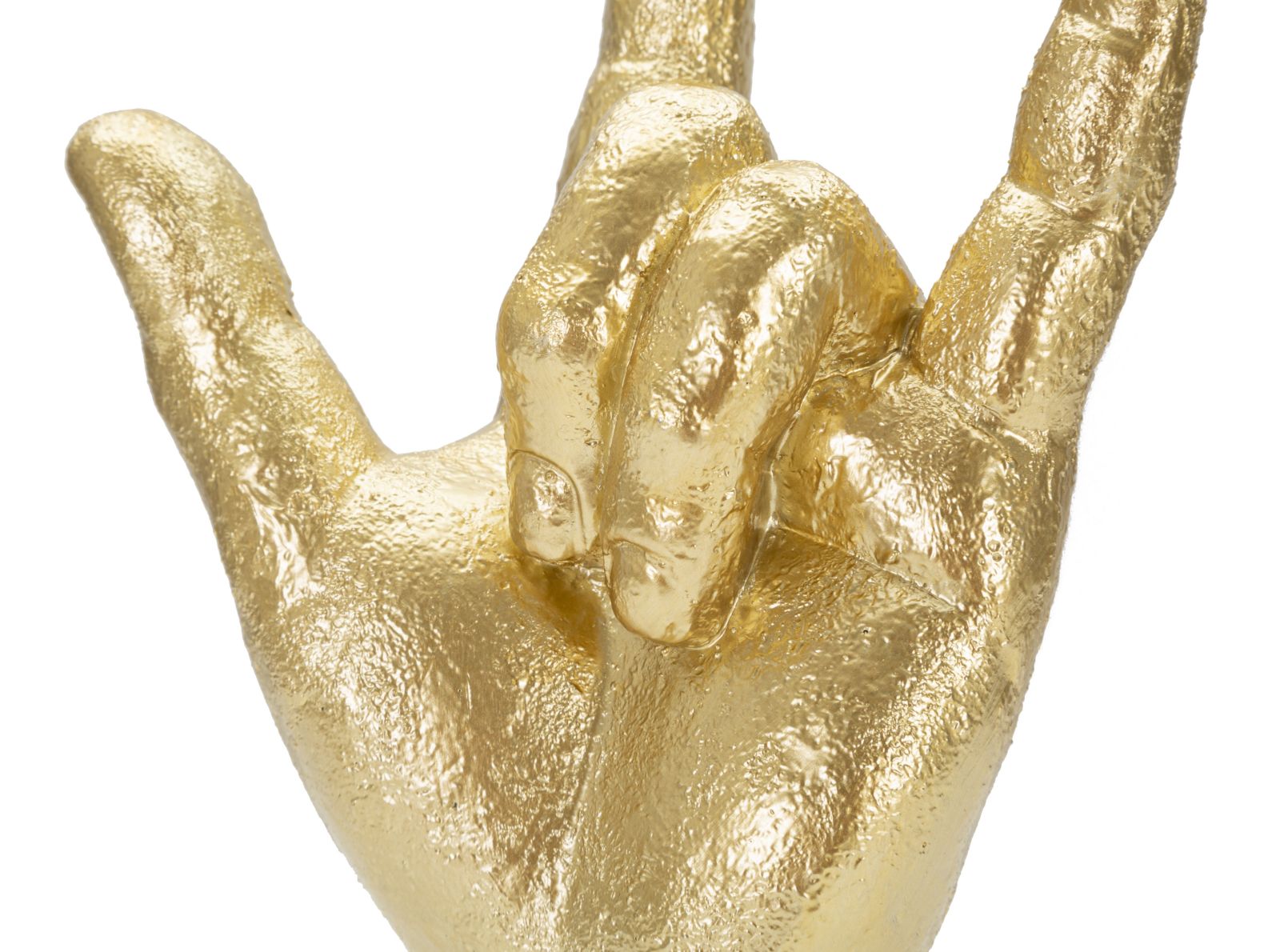 Statua Mano "Yeah" 14,5x23x7 cm in Poliresina Oro