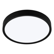 Plafoniera Contemporanea Musurita Policarbonato Nero 6 Luci Led Integrato 5,5W