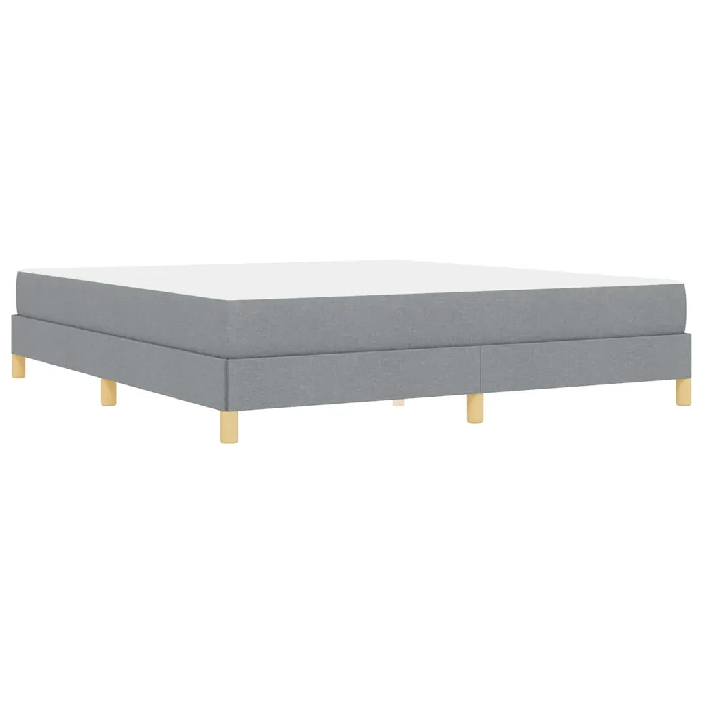 Letto a molle con materasso Grigio chiaro 180 x 200 cm Tessuto 3398584