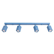 Plafoniera RAYO 4L azzurra