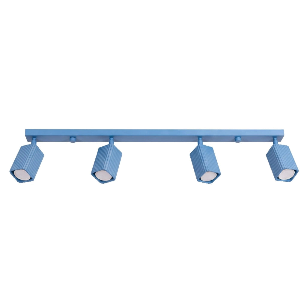 Plafoniera RAYO 4L azzurra