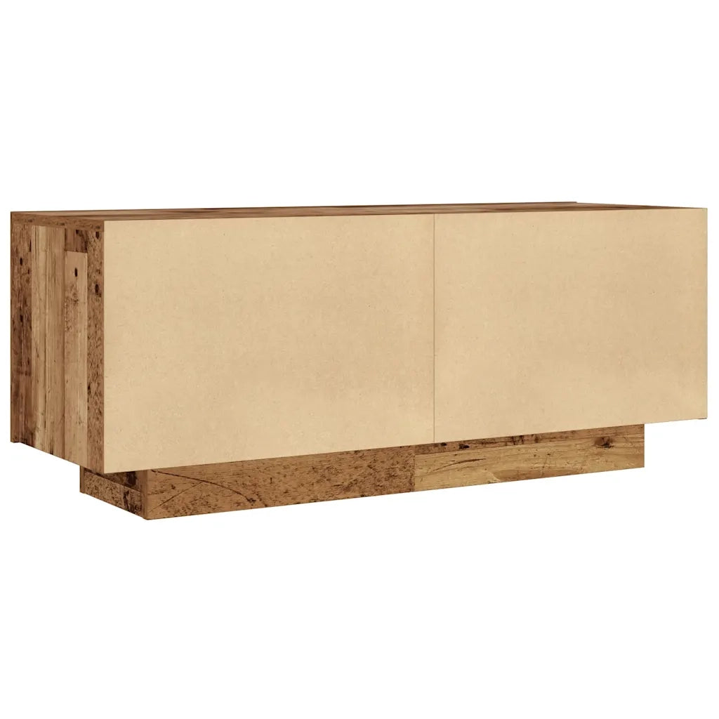 Comodino | Armadio da Notte | Mobiletto da notte Legno Antico 100x35x40 cm in Legno Multistrato