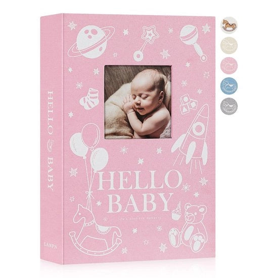 Album fotografico per bambini 10x15 300 pagine - Copertina in lino - Impermeabile - Acido resistente - Sezione per note - Copertina elegante - Libro fotografico