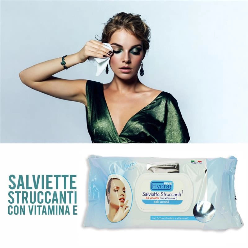 MAURY'S KIT 6CF SALVIETTE DETERGENTI UMIDIFICATE STRUCCANTI PER PELLI SENSIBILI