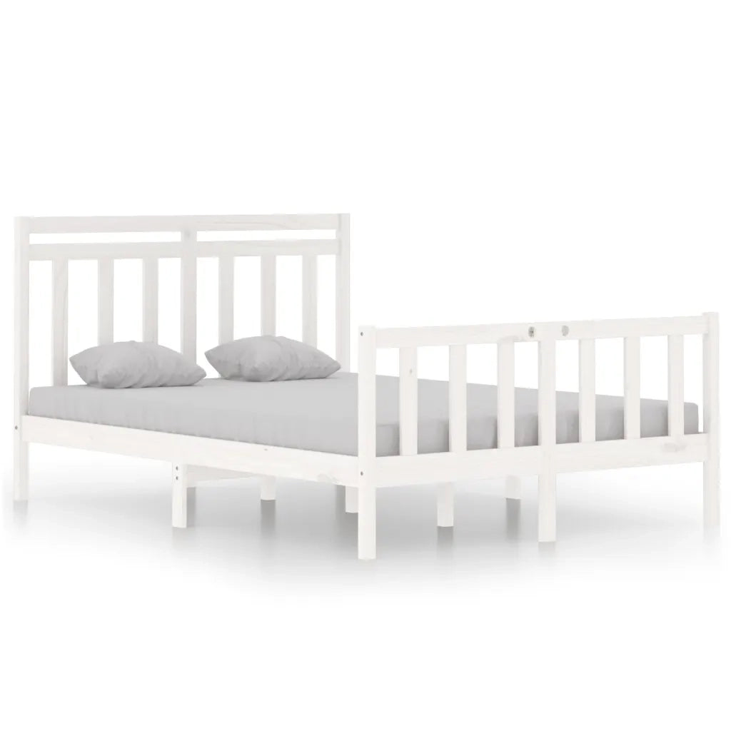 Giroletto Bianco in Legno Massello 135x190 cm Double