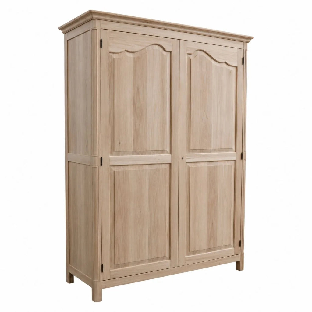 Armadio classico in legno 2 porte grezzo l.157 p.60 h.217 (3203) - Mobili 2G