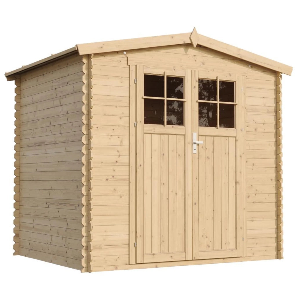 Casetta da Giardino in Legno per Esterni -  H218 x 236 x 226 cm/ 4.33 m2 - TIMBELA M369F+M369G