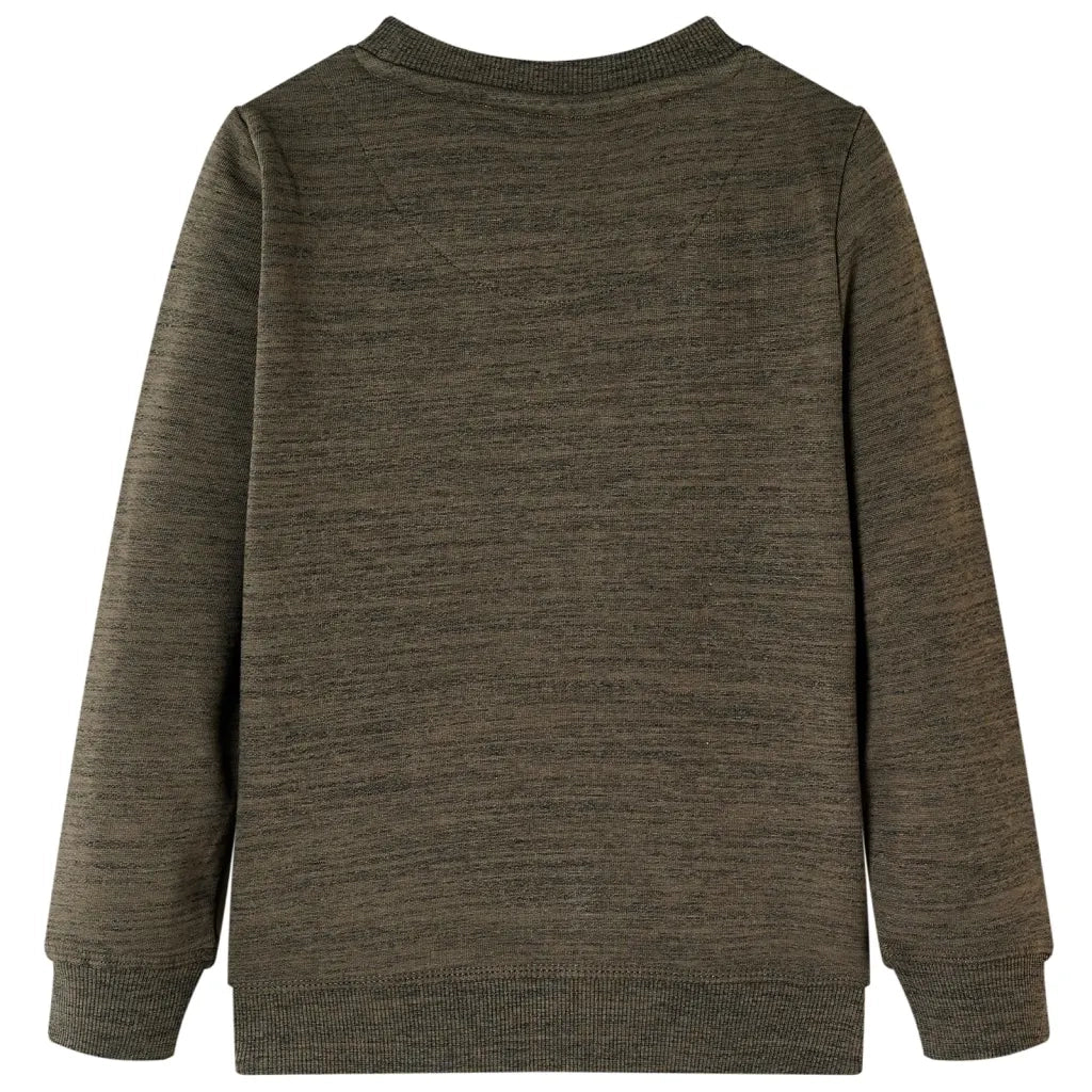 Felpa da Bambino Cachi Scuro MÃ©lange 116cod mxl 84971