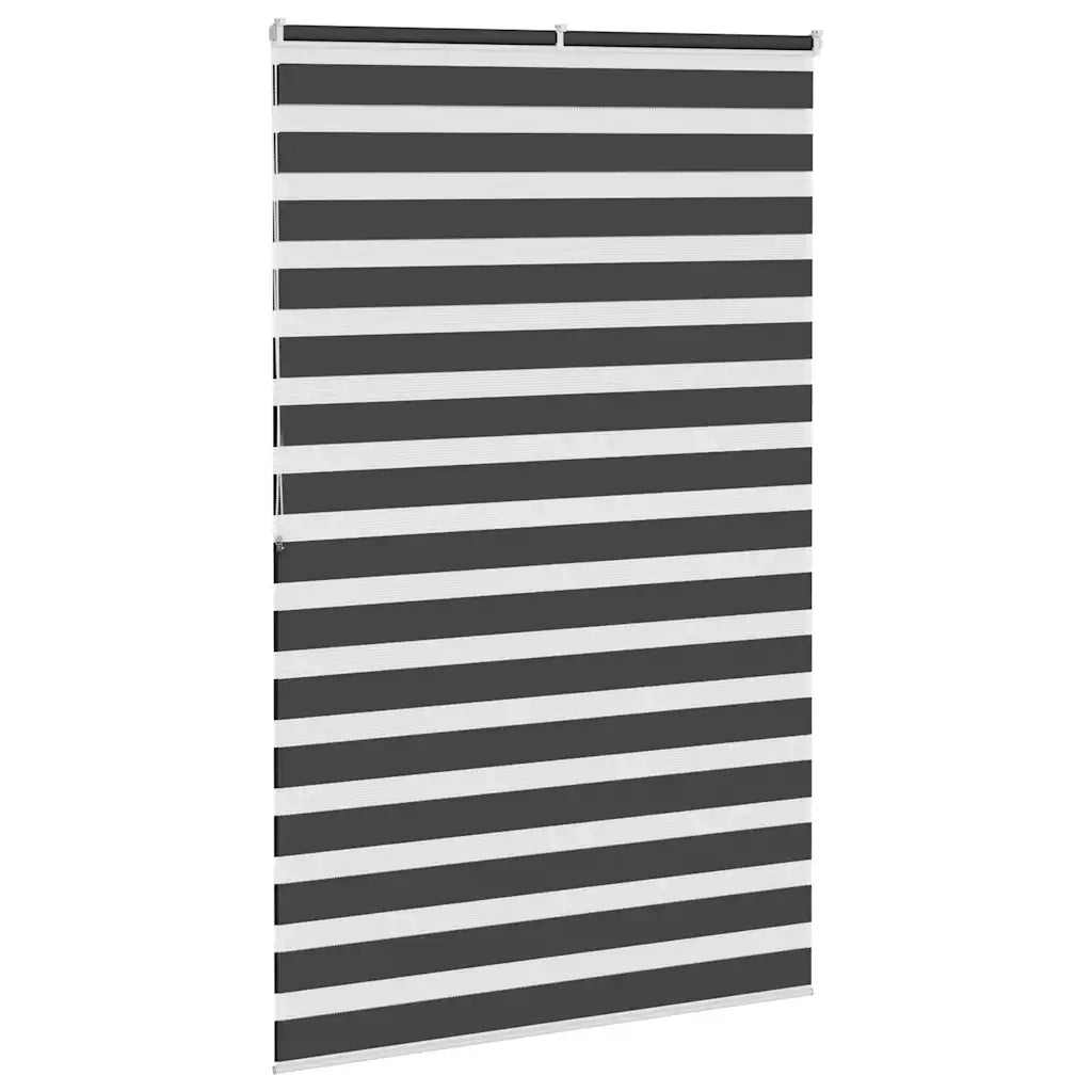Tenda a Rullo Zebra Nero Larghezza Tessuto 140,9 cm Poliestere