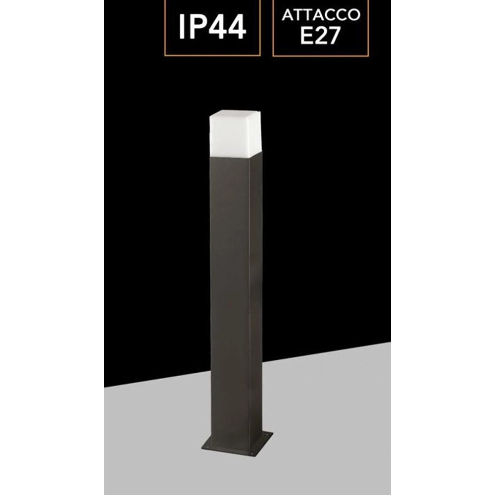 Trade Shop - Lampione Da Giardino Moderno 74 Cm Illuminazione Per Esterno Con Attacco E27 Ip44 740 - Nero