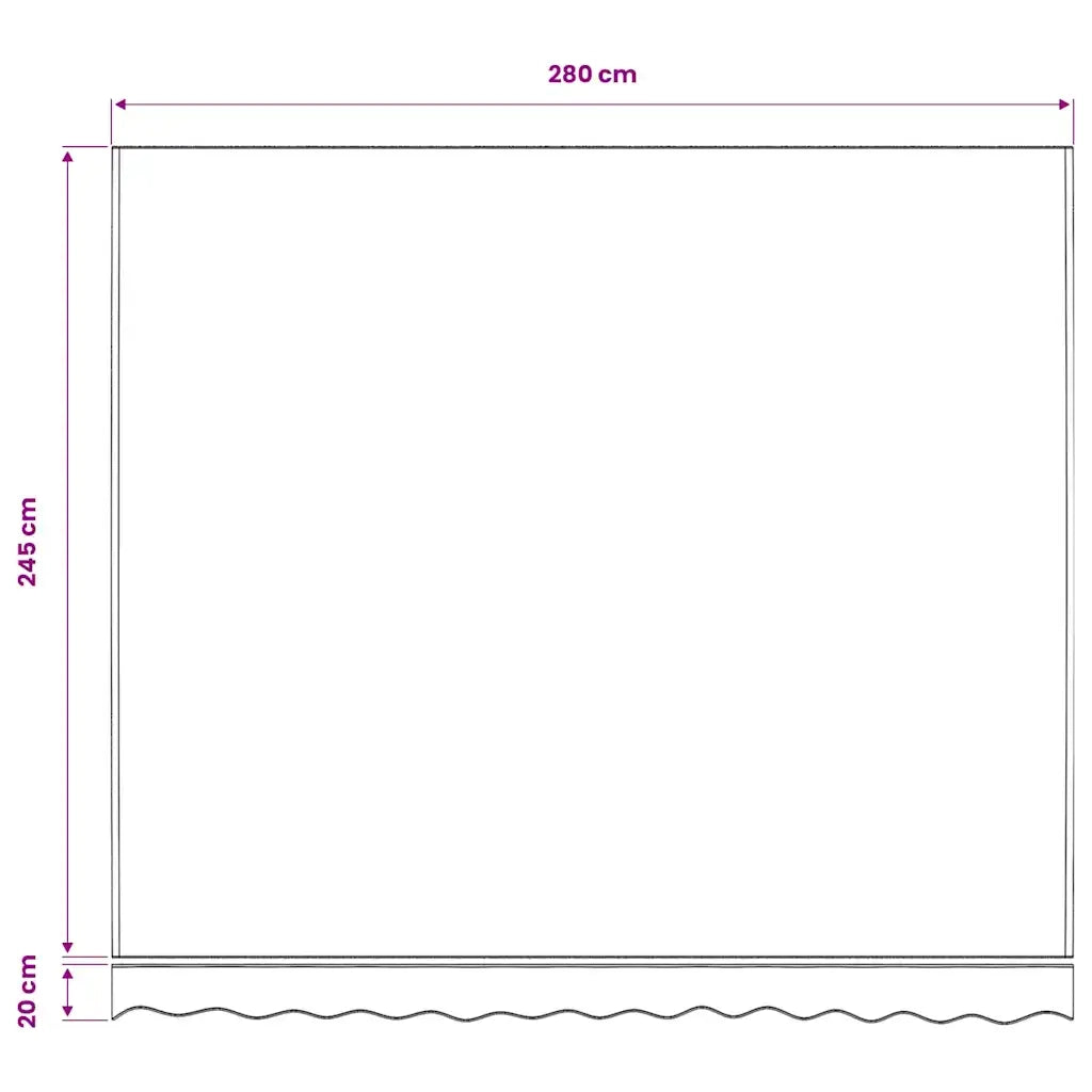 Tenda da Sole | Tenda parasole in Tela Arancione e Marrone 3x2,5 m