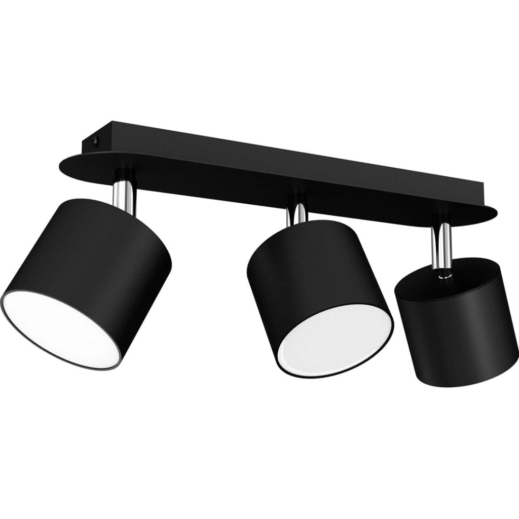 Plafoniera Milagro Dixie MLP7601 3 luci GX53 20W nera