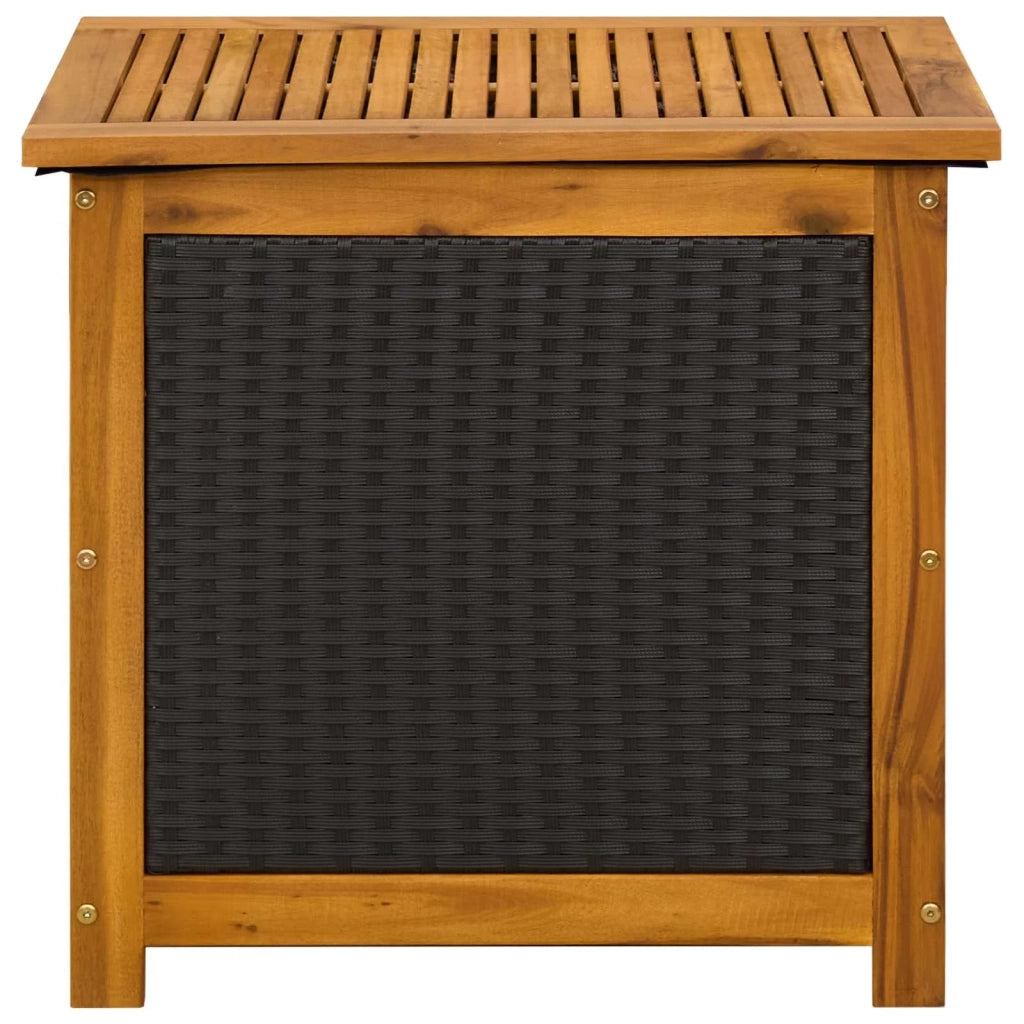 Scatola di Stoccaggio per Giardino 185 L 60 x 50 x 56 cm Nero 42002708