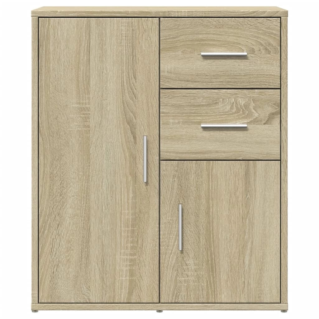 Buffet credenza cassettiera armadio mobile contenitore organizer cucina soggiorno rovere Sonoma 60 x 31 x 70 cm legno ingegnerizzato marrone 02_0031591