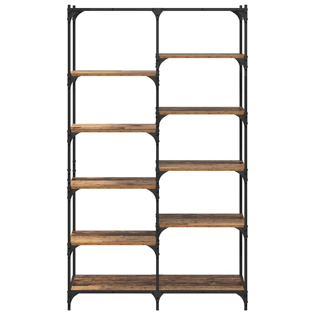 Libreria-Scaffale per Libri-Mobile di Stoccaggio Legno vecchio 100 x 32 x 170 cm Legno multistrato