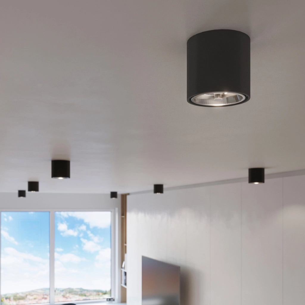 Faretto soffitto CILANO Pure Lume nero GU10 40W IP20