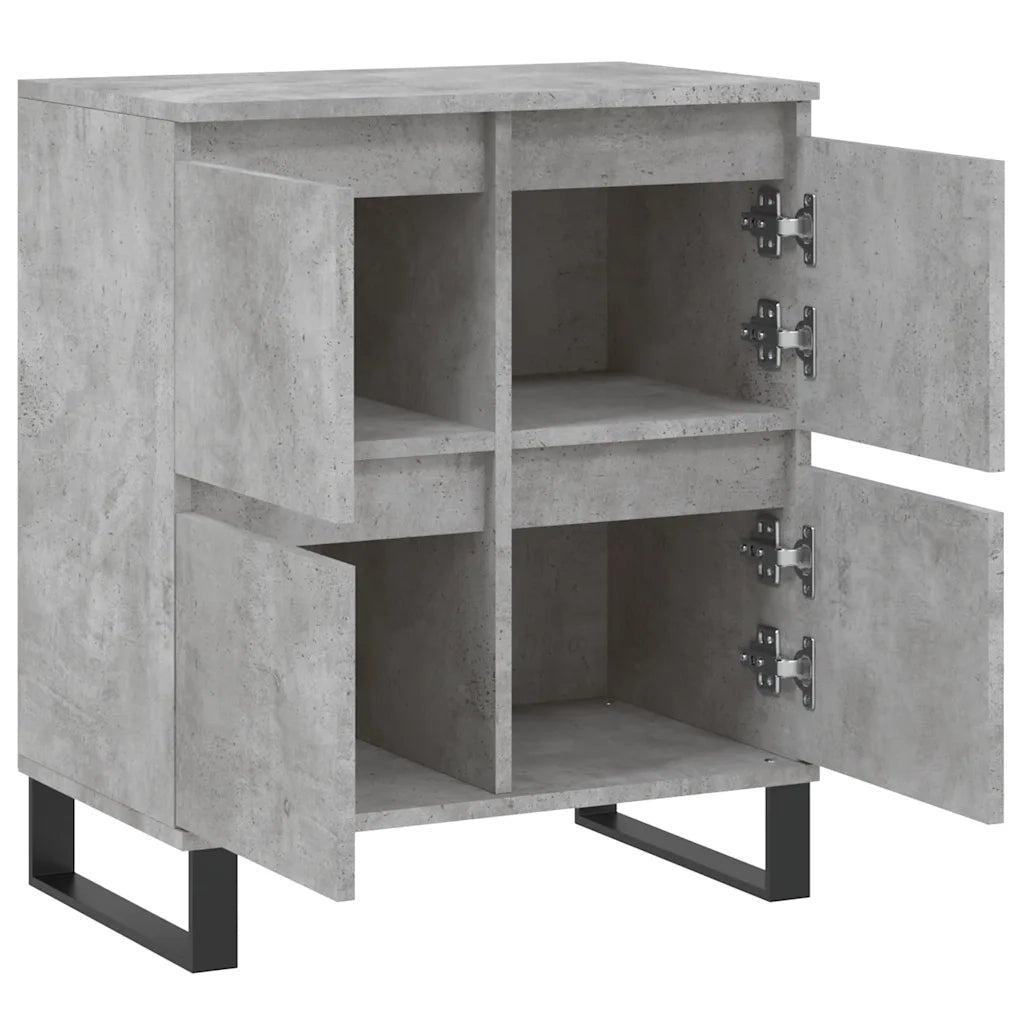 Credenza Grigio Cemento 60x35x70 cm in Legno Multistrato 831224