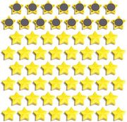 Magnetici per lavagne, Magnetici Mini Stelle Gialle - 60 Pezzi Decorativi Magnetici per Frigoriferi | Decorativi Magnetici Forti | Piccoli Magnetici per Lavagne Bianche per Scuole, Lavagne da Punti, Pareti Magnetiche, Uffici