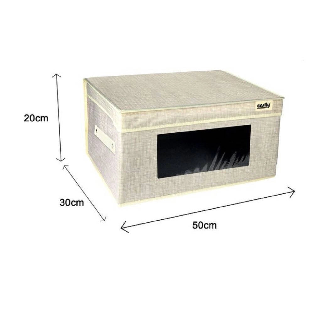 Trade Shop - Box Scatola Salvaspazio Portatutto Contenitore Organizer 50x30x20cm 69700 -