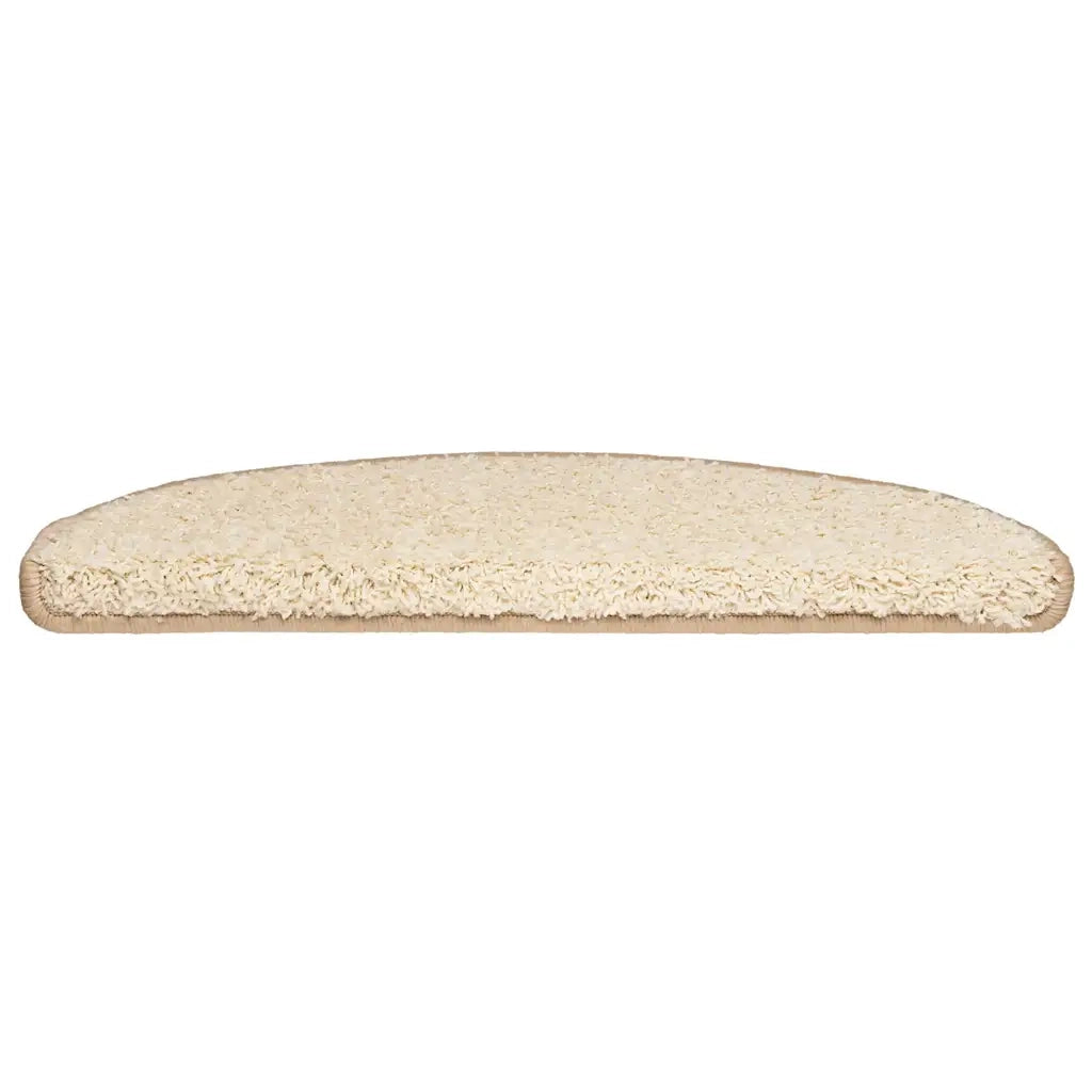 Tappetini per scale 30 pz | Gradini per Scale 65x21x4 cm Crema Semicircolari Grandi