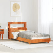 vidaXL Letto senza Materasso Marrone Cera 75x190 cm in Legno di Pino