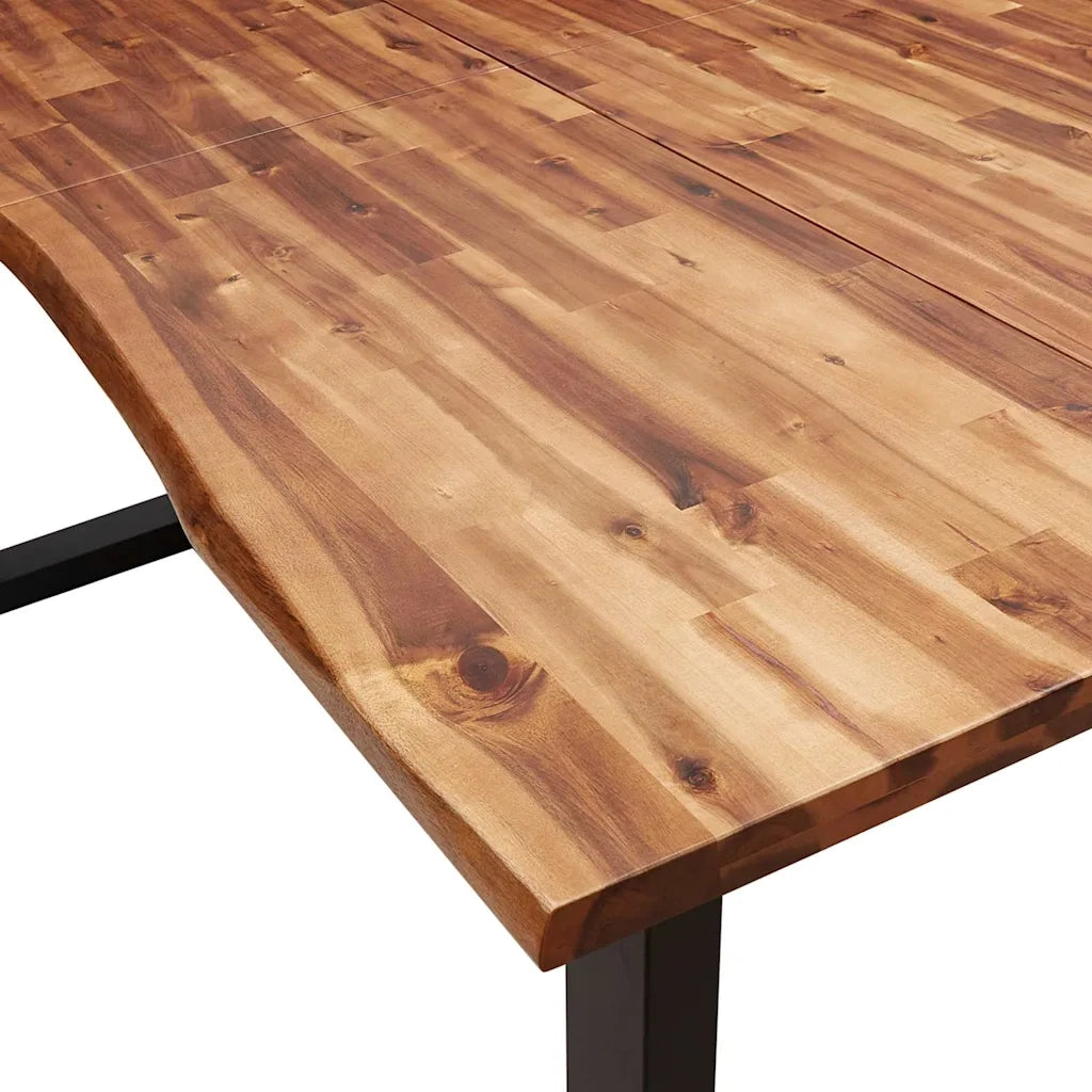 Set da Pranzo 3 pz con Bordi Vivi in Legno Massello di Acacia 3157527