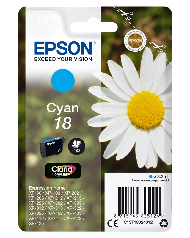 Epson Daisy Cartuccia Margherita Ciano Inchiostri Claria Home 18