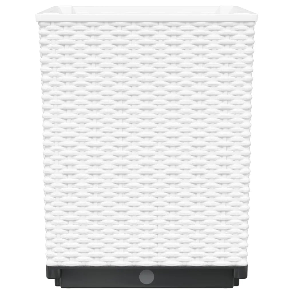 Fioriere 4 pz Bianche 30x30x37 cm in Polipropilene 364188