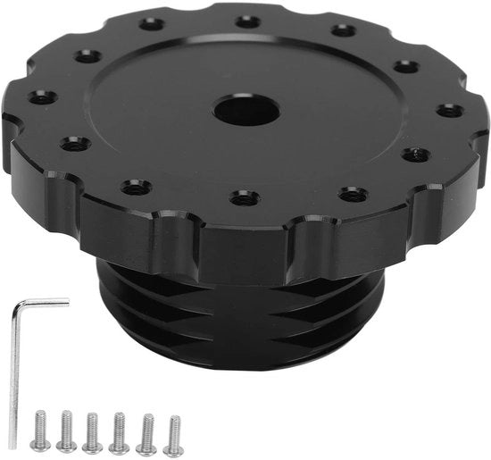 Adattatore di sterzo 73mm auto con sterzo preciso - sostituzione accurata - alluminio - accessorio sterzo - compatibile con Thrustmaster T...
