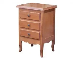 Comodino in legno arte povera ciliegio provenzale