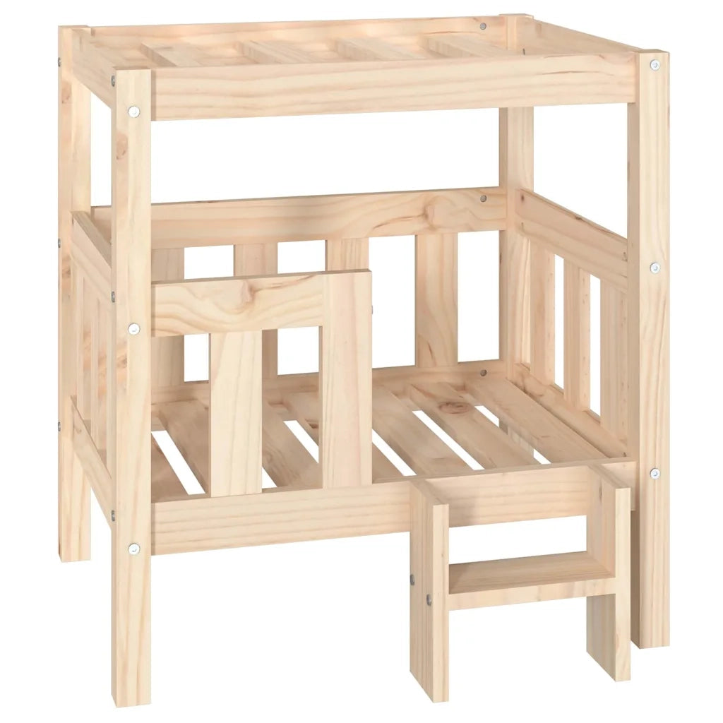 Cuccia per Cani 65,5x50,5x70 cm in Legno Massello di Pino 822372