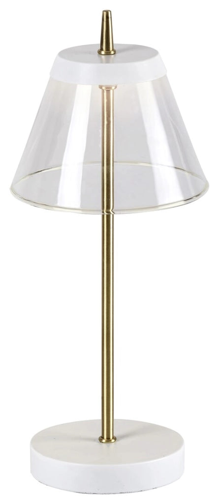 Lampada da tavolo Rabalux Aviana bianca LED 6W 4000K