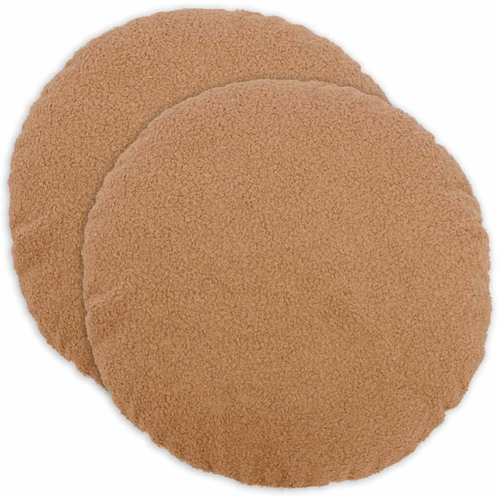 Federa 2 pcs HEERLEN Beige Ø 50 cm Bouclé 922627