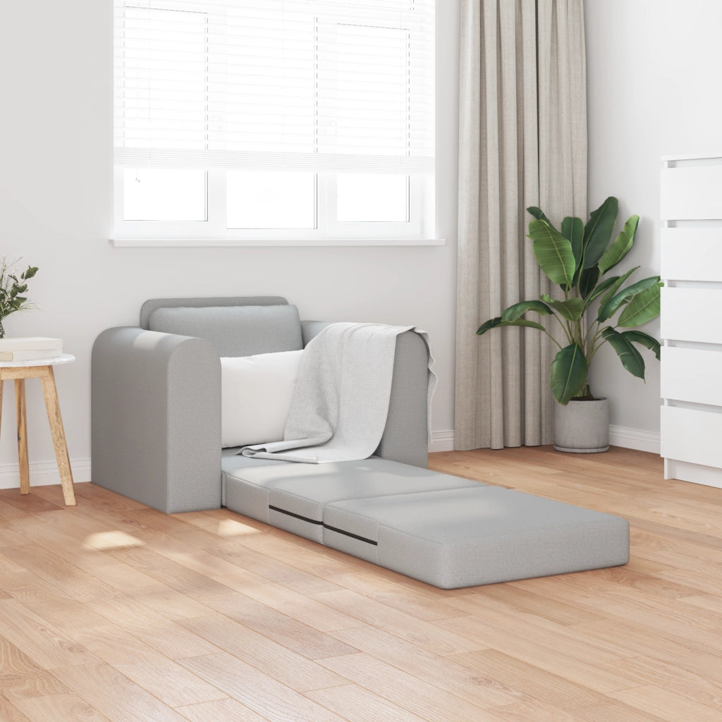 Divano Letto 2-in-1 Grigio Nuvola 98x71x83 cm Tessuto