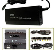 ALIMENTATORE UNIVERSALE 120W NOTEBOOK CASA AUTO USB UNIVERSALE NOTEBOOK