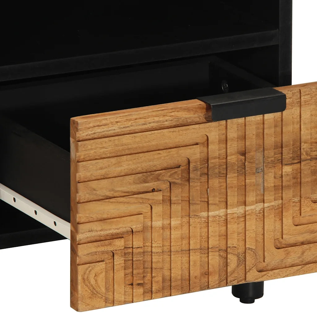 Mobile Porta TV 70x33x46 cm in Legno Massello di Acacia