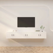 Mobili Porta TV a Parete 3 pz Bianco 80x34,5x40 cmcod mxl 124684