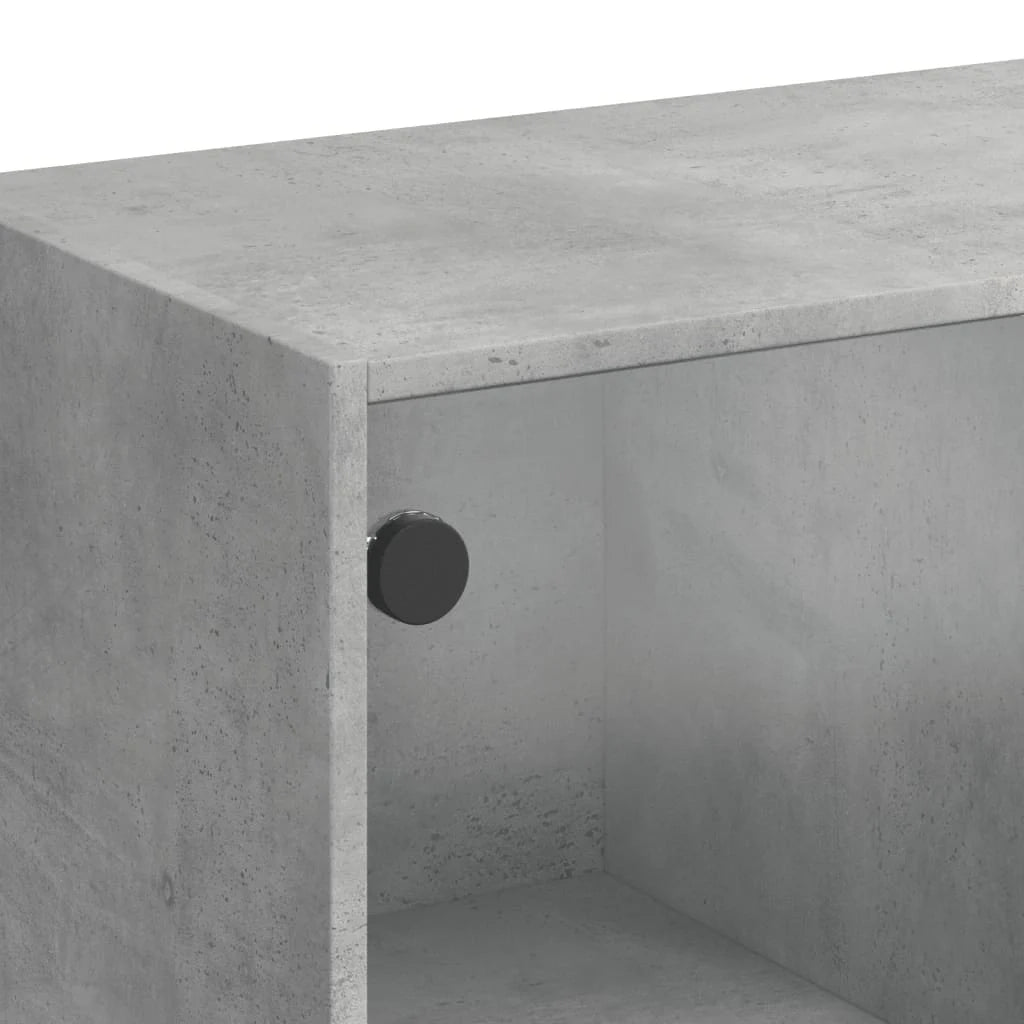 Buffet credenza cassettiera mobiletto mobile contenitore organizer cucina soggiorno salotto alto con ante 68 x 37 x 109 cm legno ingegnerizzato grigio 02_0032239