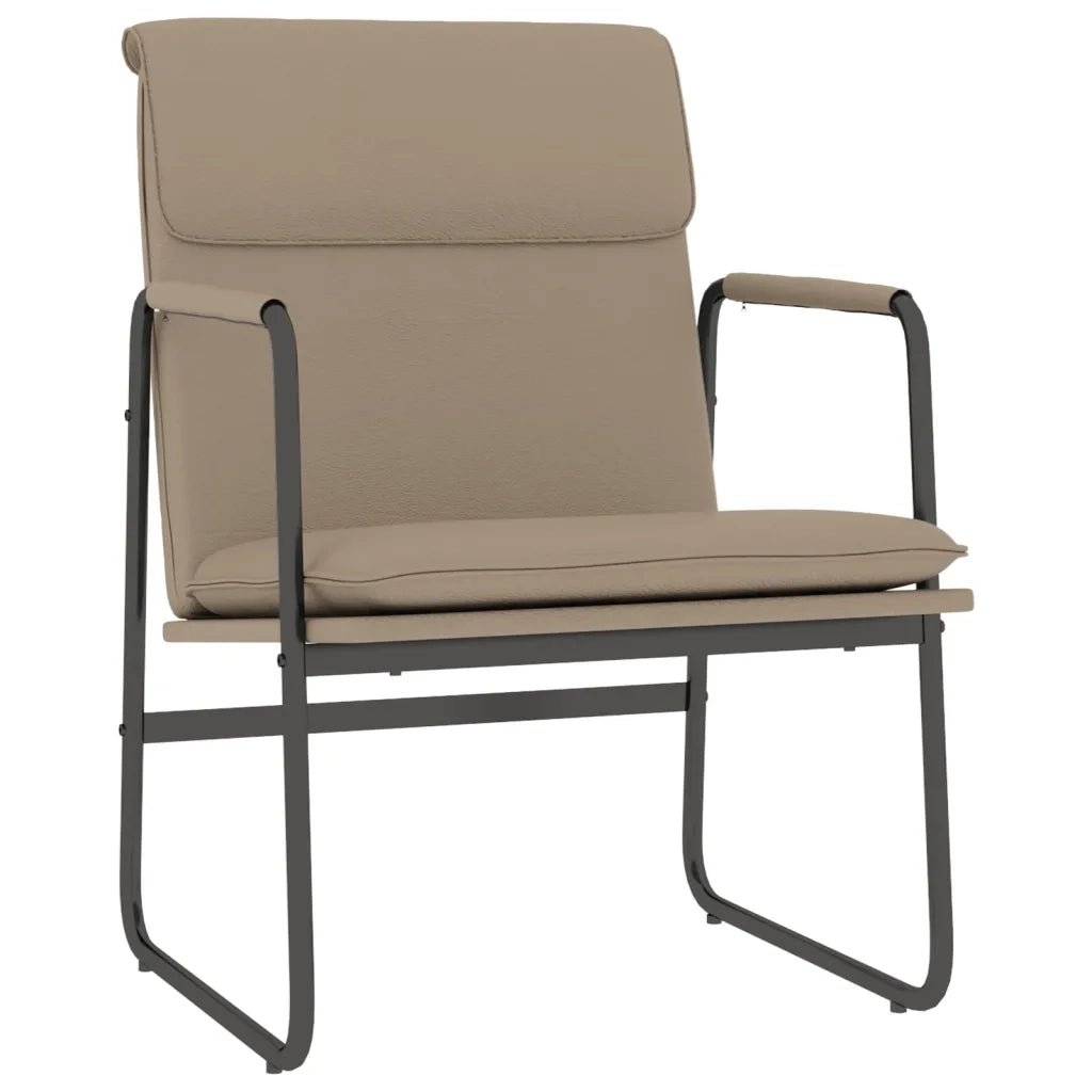 Sedia Lounge Cappuccino 55x64x80 cm in Similpelle 351365