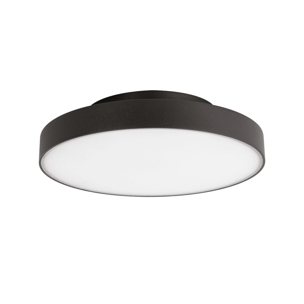 Plafoniera GPL350 Rotonda in Alluminio Grigio Antracite - 24W LED CCT Selezionabile 3000K/4000K IP65 - Gealuce per Esterni