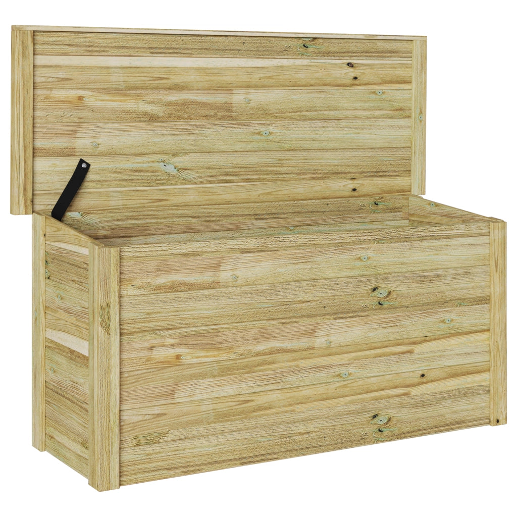 Scatola di Stoccaggio in Legno Trattato di Pino 44x119x57 cm