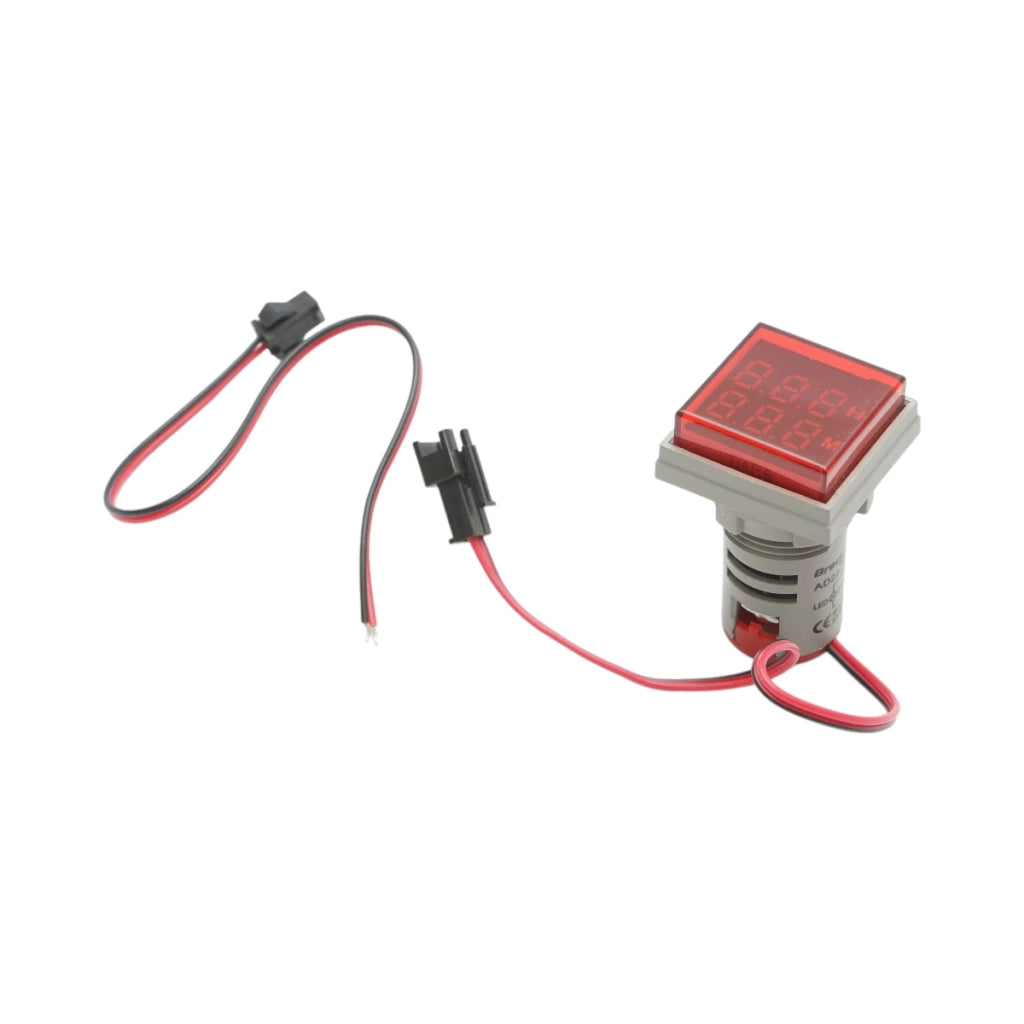Indicatore digitale delle ore di funzionamento LED rosso 0-999H, 220V/380V AC Ø 22mm Breckner Germany