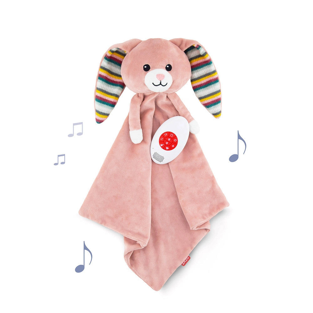Copertina Peluche Coniglio Caldo Abbraccio 50x40x10 cm con Melodie