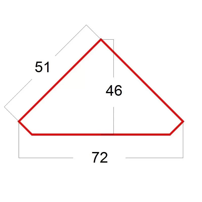 Mobile angolare 1 porta classico legno grezzo l.51 p.51 h.97 (554) - Mobili 2G
